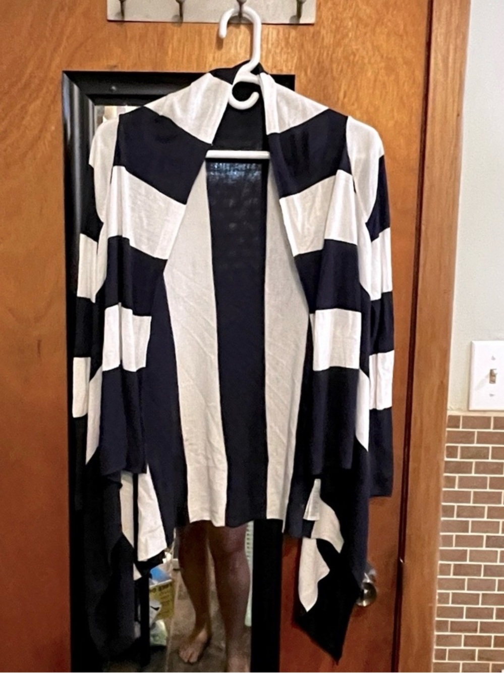 H&M long sleeve striped cardigan